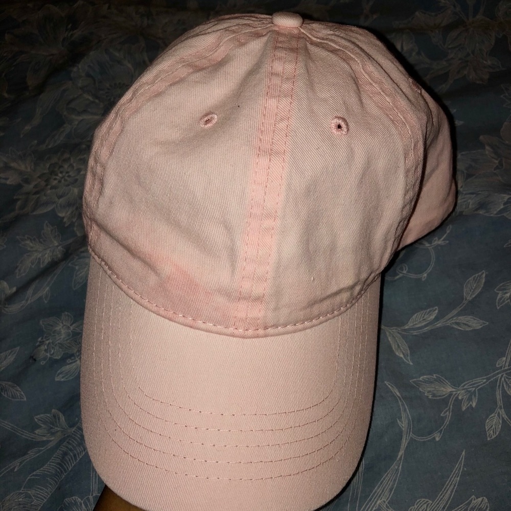 Pink Women Cotton Unstructured Soft Cap